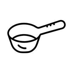 Measuring Spoon Icon Representing Ingredient Portioning and Kitchen Tool