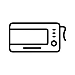Obraz premium Microwave Oven Icon Representing Quick Cooking and Kitchen Appliance
