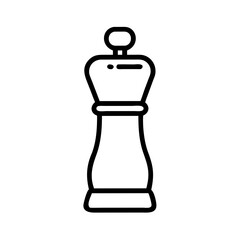 Obraz premium Pepper Shaker Icon Representing Spice Container and Tabletop Seasoning