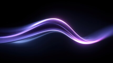 Striking S-Curved Band of Holographic Light with Fluid Gradients Enhancing Visual Dynamics for Innovative Digital Projects