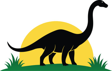 Black silhouette vector illustration of godzilla