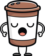 coffee cup with coffee beans