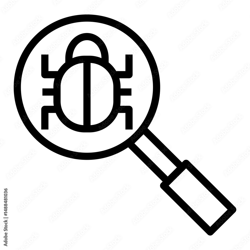 Poster debug vector icon