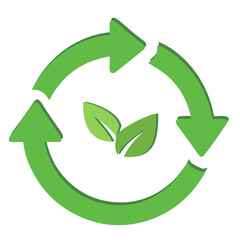 green arrow recycle and leave