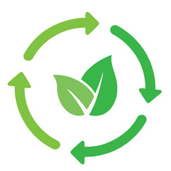 recycle symbol on white background