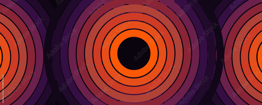 Aufkleber abstract design background, abstract orange and red gradient geometric shape circle background. mode