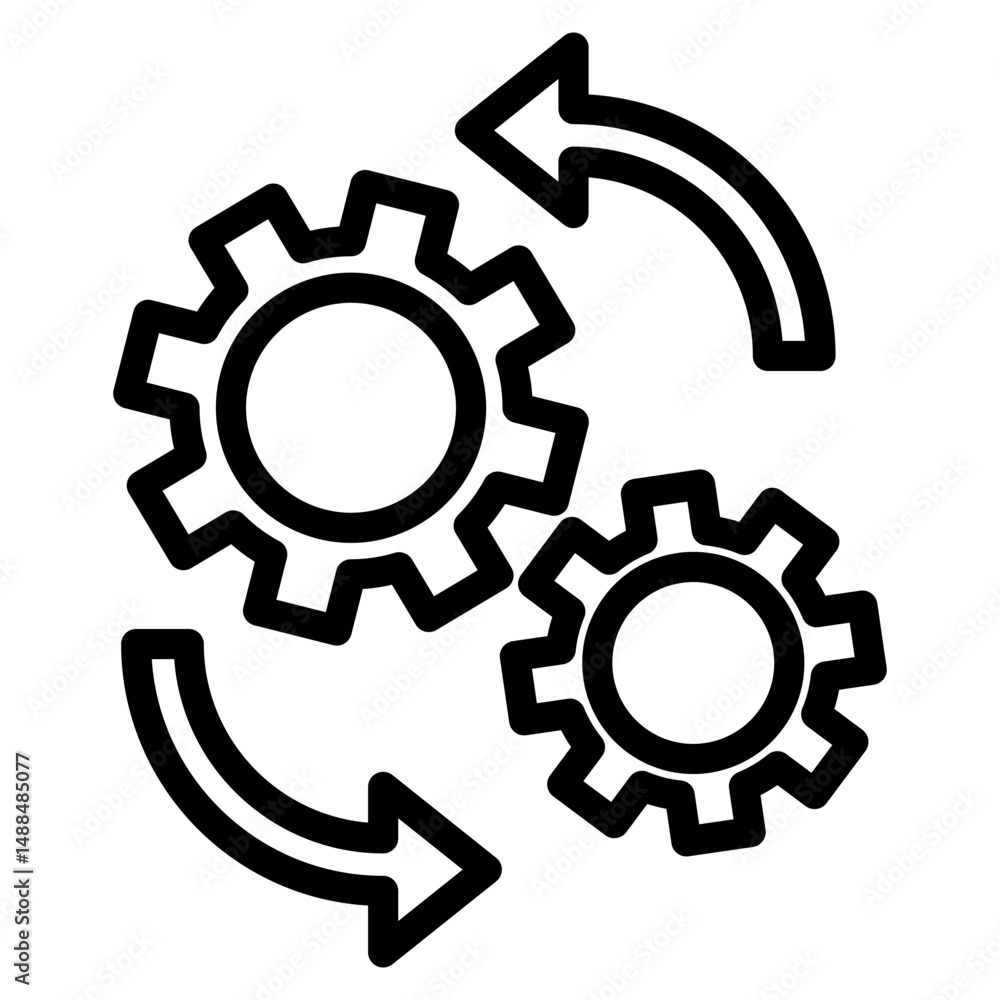 Poster processing vector icon