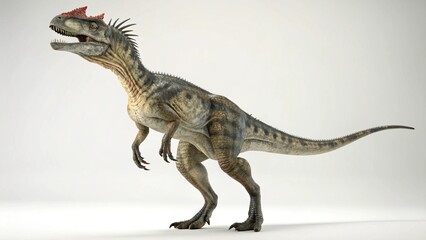 Fototapeta premium Cryolophosaurus on studio background