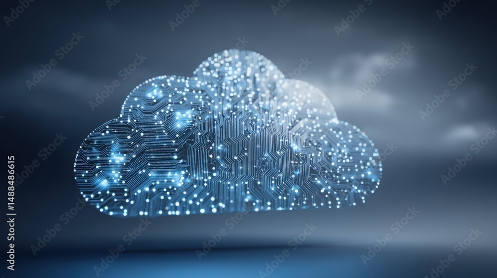 Poster cloud native macro micro policy link icon concept demonstrating integration of diverse economic poli