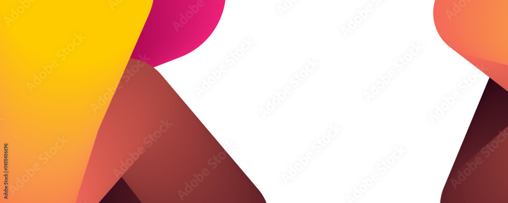 Aufkleber abstract design background, abstract orange and red gradient geometric shape circle background. mode