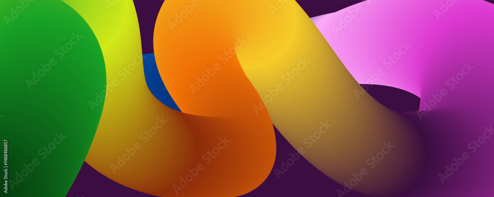 Aufkleber abstract design background, abstract orange and red gradient geometric shape circle background. mode