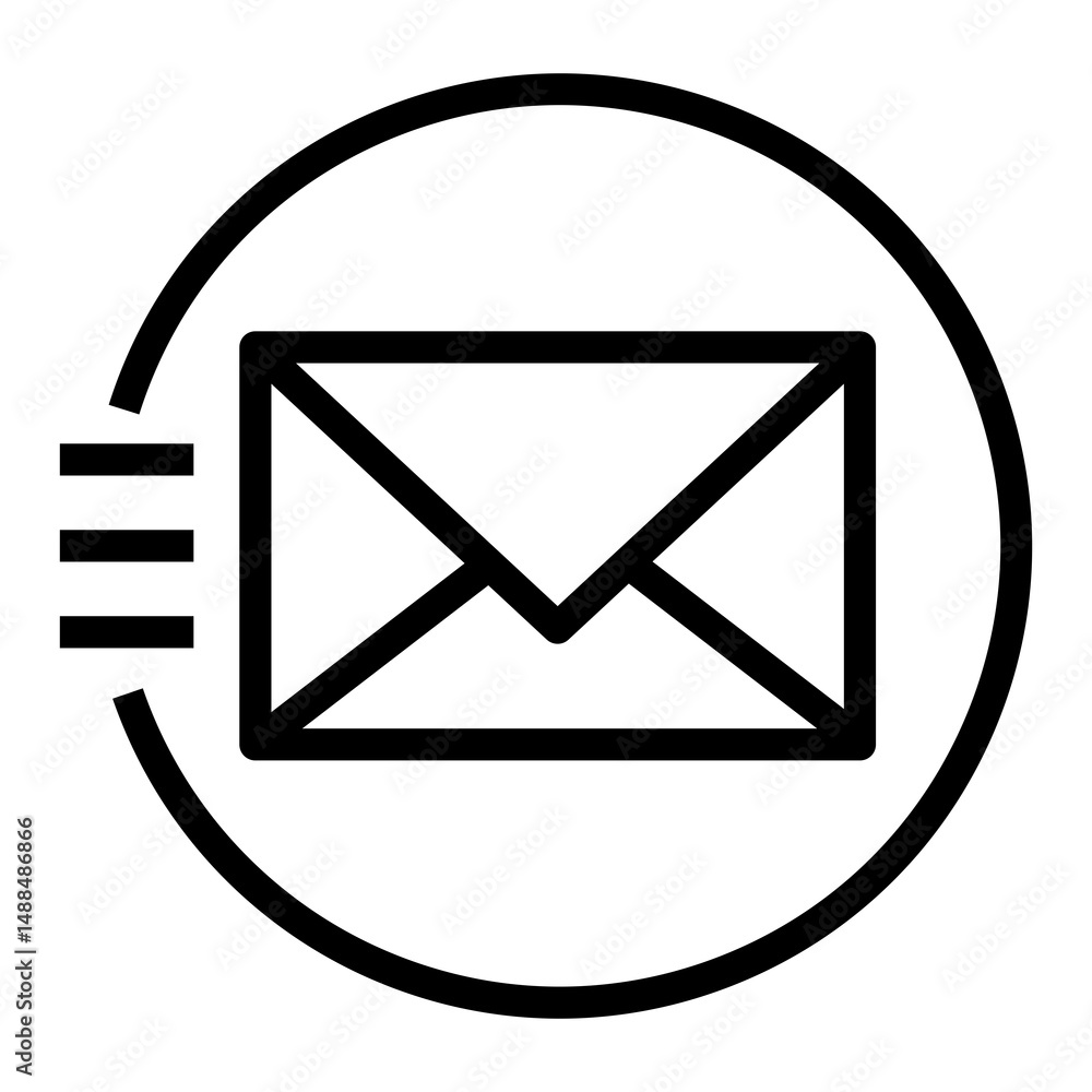 Poster email vector icon