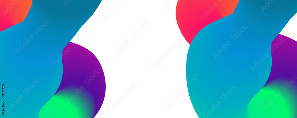 Poster abstract design background, abstract orange and red gradient geometric shape circle background. mode