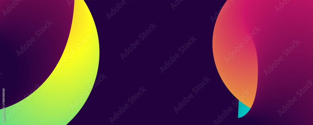 Aufkleber abstract design background, abstract orange and red gradient geometric shape circle background. mode