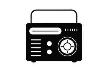 Radio Silhouette  Vector bundle  illustration, Set of Radio Silhouette 