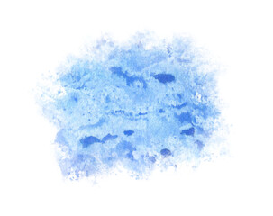 Beautiful watercolor abstract in shades of blue capturing tranquility and calmness in a soft, dreamy style for serene artwork