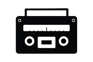 Radio Silhouette  Vector bundle  illustration, Set of Radio Silhouette 