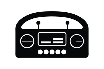 Radio Silhouette  Vector bundle  illustration, Set of Radio Silhouette 