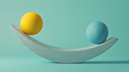 Balancing Act Conceptual Image of Equilibrium and Harmony