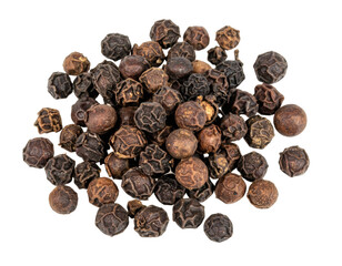 Obraz premium Pile of cubeb peppercorns isolated on transparent background