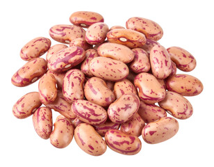 Pile of lablab beans with transparent background