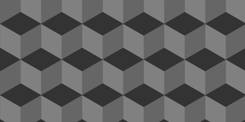 minimal Abstract square black grid tiles cubic square shape backdrop texture. cube geometric wall and floor vector diamond hexagon triangle wallpaper background.	