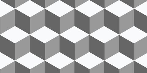 minimal Abstract square black grid tiles cubic square shape backdrop texture. cube geometric wall and floor vector diamond hexagon triangle wallpaper background.	