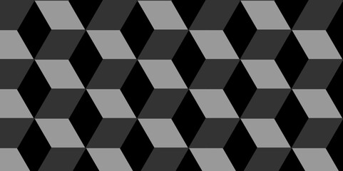 minimal Abstract square black grid tiles cubic square shape backdrop texture. cube geometric wall and floor vector diamond hexagon triangle wallpaper background.	