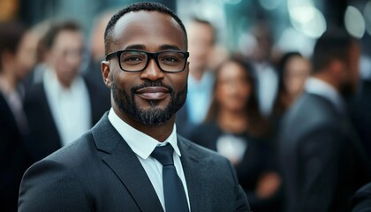 Fototapeta premium An influential presence promoting success and innovation in leadership.