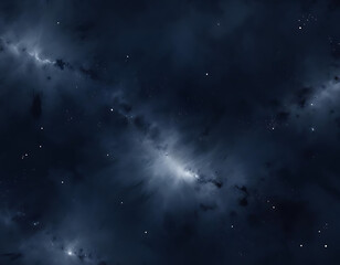 Deep Blue Night Sky with Starry Trail