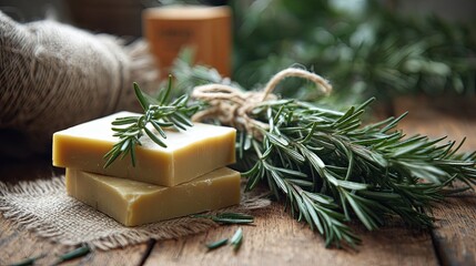 Organic Rosemary Soap with Real Rosemary Extract - Natural Skincare