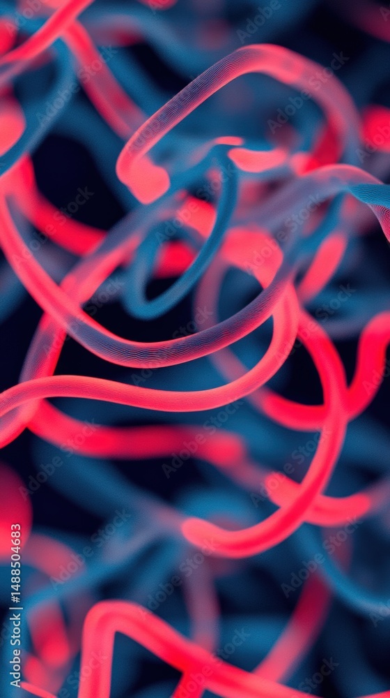 Poster colorful abstract patterns create a mesmerizing visual experience during late night exploration