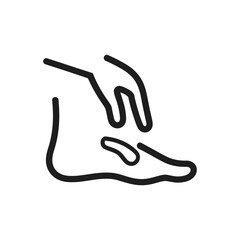 Foot Massage Treatment Icon
