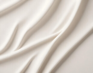 Obraz premium Smooth White Silk Fabric Drapes