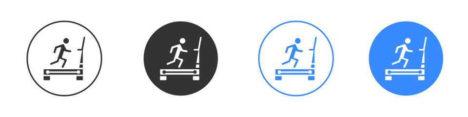 Treadmill icon editable flat vector illustration concept.