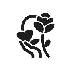 Nature Care Hand Icon