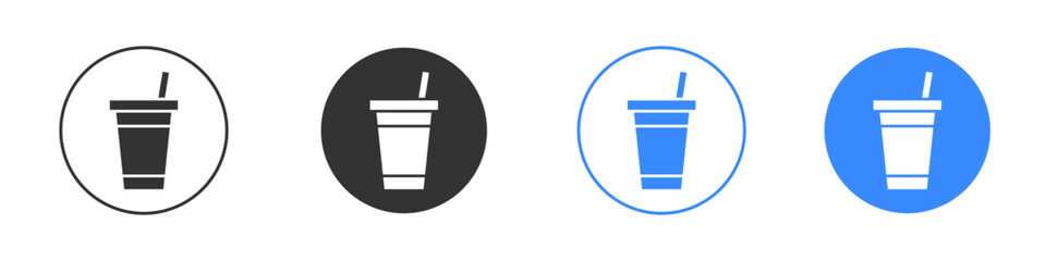 Swoosh Cup icon editable flat vector illustration concept.