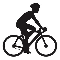 Obraz premium Cyclist Pedaling on Bicycle Road Cycling Sports and Recreation