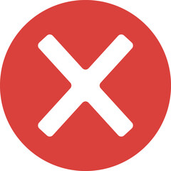 Obraz premium No Entry Sign, Red Cancel Button