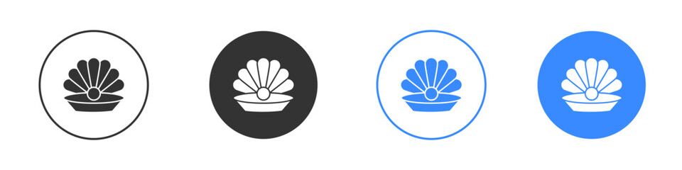 Pearl icon editable flat vector illustration concept.