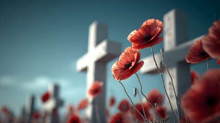 Rememberance Poppies Scarlet Poppies Sway