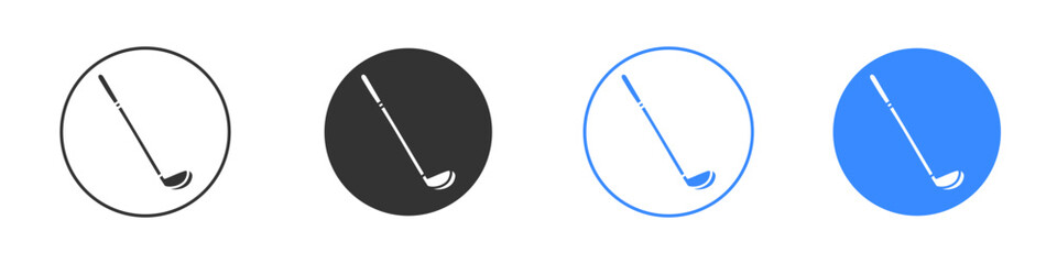Golf club icon editable flat vector illustration concept.