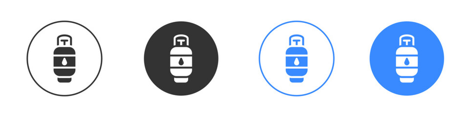 Gas cylinders icon editable flat vector illustration concept.