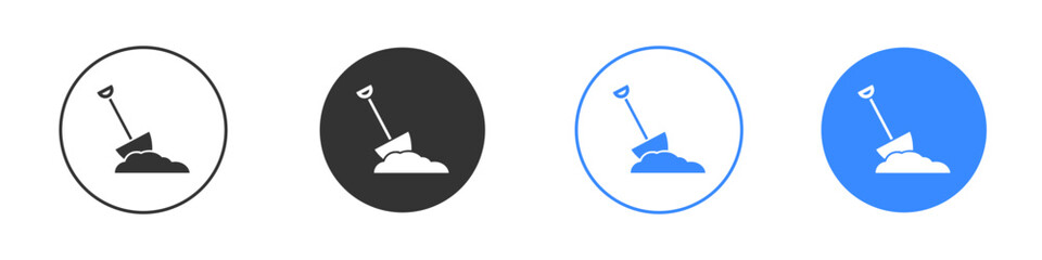 Digging icon editable flat vector illustration concept.