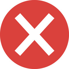 Red Cancel Button, No Entry SIgn
