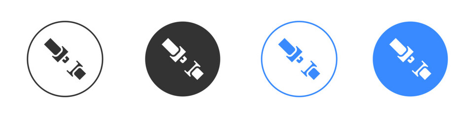 Car seat belt icon editable flat vector illustration concept.