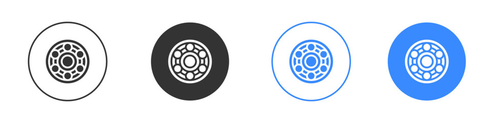 Car bearing icon editable flat vector illustration concept.