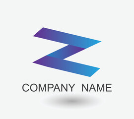 Z Letter Logo Design template elements with Swoosh Icon Vector.