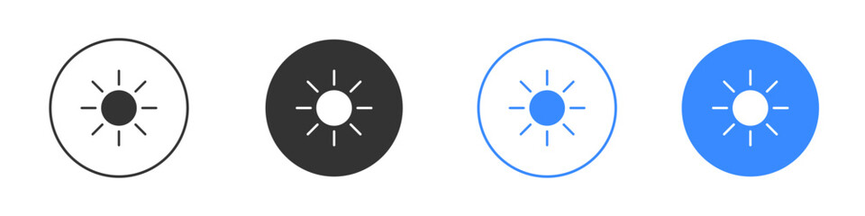 Brightness icon editable flat vector illustration concept.