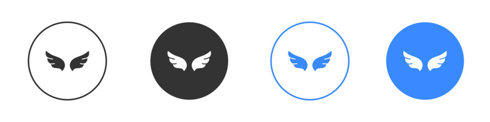 Angel icon editable flat vector illustration concept.
